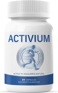 Frasco de Activium, 20 cápsulas de colágeno con vitamina C