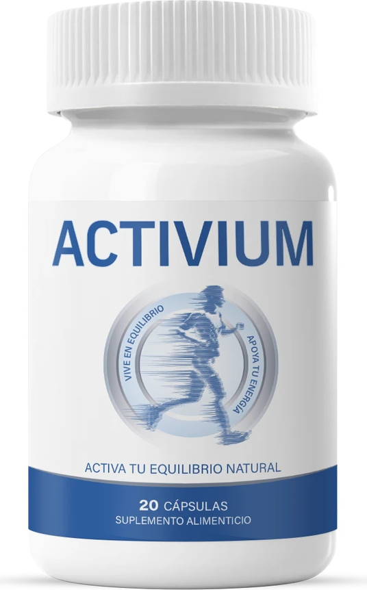 Frasco de Activium, 20 cápsulas de colágeno con vitamina C
